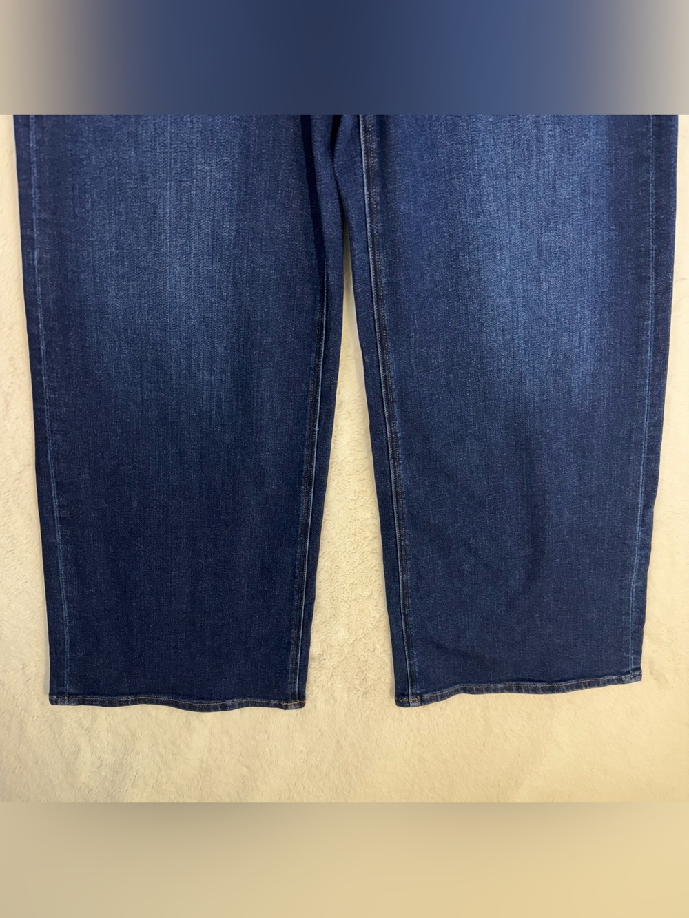 Quince Bella Stretch Wide Leg Jeans Women’s 31 Midnight Blue Denim Classic NEW - Picture 3 of 9